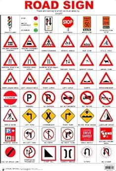 road sign chart  amazoncom books