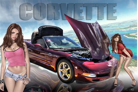 1989 Bikini Corvette Girl Other Kawaly24 Eu