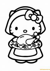 Kitty Hello Coloring Pages Food Color Printable Online Colouring Momjunction Choose Board Coloringpagesonly sketch template