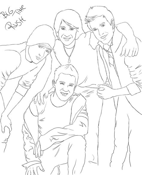 big time rush coloring pages coloring home