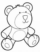 Teddy Bear Coloring Pages Cute Colouring Baby Clipart Plush Printable Cartoon Ausmalbilder Drawing Color Kids Bears Face Book Library Valentines sketch template