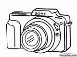 Camera Drawing Coloring Canon Simple Sketch Sony Cameras Pages Easy Clipart Clip Color Photography Cliparts Kids Printable Digital Colouring Drawings sketch template
