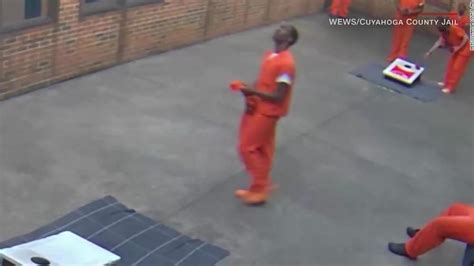drone drops drugs   jail   caught  camera cnn video