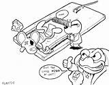 Danger Mouse Pages Coloring Cartoon sketch template