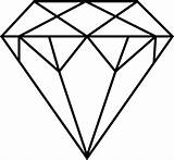 Diamond Clip Line Vector Jpeg Cliparts Drawing Clipartix Personal Projects Designs Use These sketch template