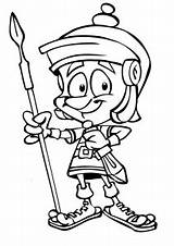 Roman Coloring Pages Soldier Cartoon Rome Drawing Spear Gladiator Brutus Printable Ancient Clipart Shield Numerals Print Getdrawings Colouring Getcolorings Color sketch template