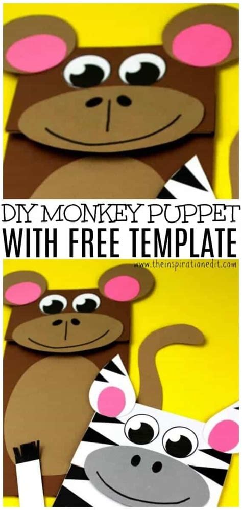 diy paper bag monkey craft  preschoolers  inspiration edit
