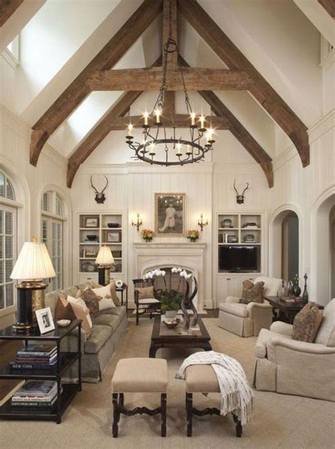 20 Awesome French Farmhouse Living Room Design Ideas