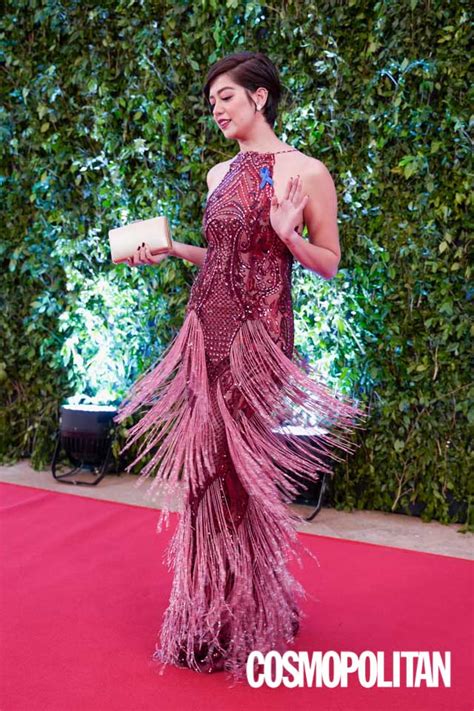 celebrities wearing fringe at the abs cbn ball 2018