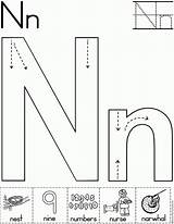 Letter Worksheets Preschool Worksheet Nn Printable Alphabet Coloring Activity Sheets Letters Activities Block Font Crafts Para Standard Writing Letra Tracing sketch template