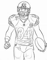 Coloring Beckham Odell Jr Pages Nfl Brown Antonio Printable Football Color Drawing Supercoloring Lovers Sport Ryan Kids Sports Educative Athletes sketch template