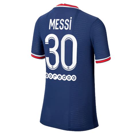 Psg Jersey Messi 30 Custom Home Soccer Jersey 2021 22