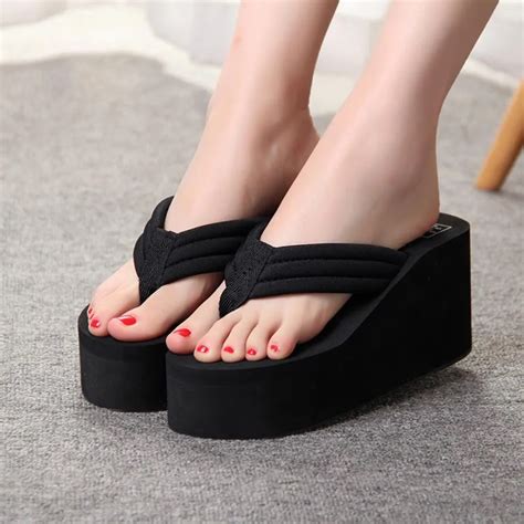 buy summer women flip flops casual platform slippers