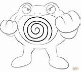 Pokemon Poliwrath Coloring Pages Printable Supercoloring Print Drawing Color Categories sketch template