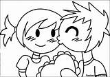 Coloring Pages Boy Girl Kissing Printable Valentines Gif Getcolorings Valentine Books sketch template