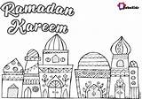 Ramadan Coloring Kareem Mosque Bubakids sketch template