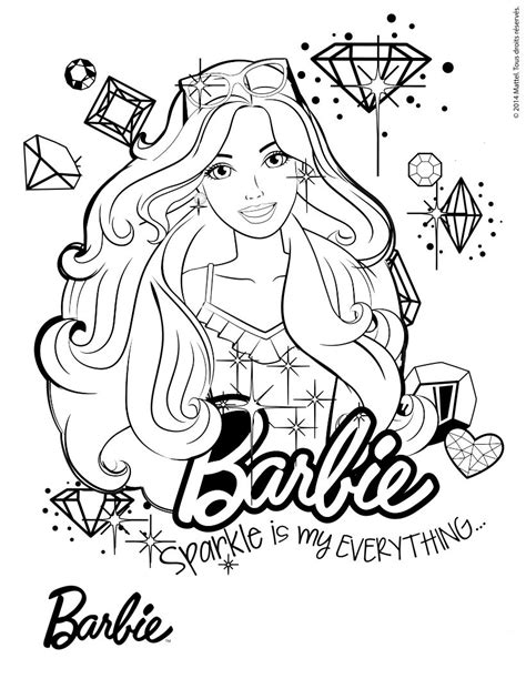 dibujos de barbie  colorear  imprimir