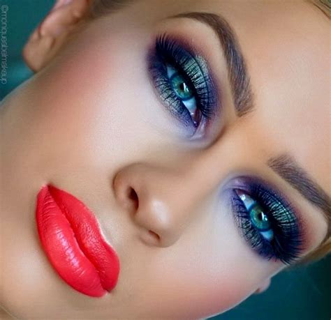 Pin By Amber Ford On Brightly Colored Makeup And Hair Eye Makeup