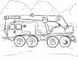 Lkw Lastwagen Kran Ausmalbild Ausdrucken sketch template