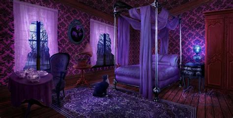 Breathtaking Purple Gothic Bedroom On Bedrooms Decor With Best Purple
