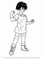 Dragon Ball Videl Drawing Draw Step Drawingtutorials101 Para Colorir Goku Akira Characters Tutorials Learn sketch template