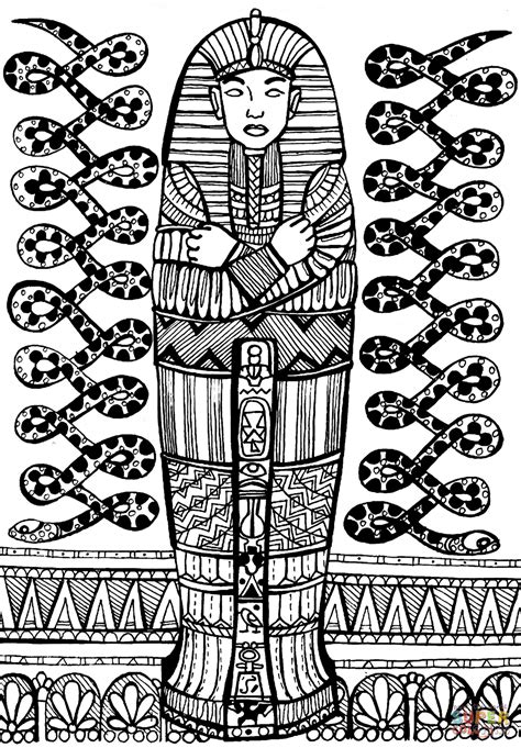 sarcophagus drawing printable     ayoqq