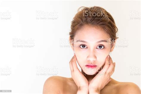 beauty girl of half latina and half asian beauty and cosmetics image