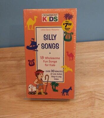 cedarmont kids silly songs vhs  picclick