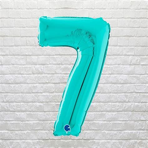 teal birthday number   party shop donnybrook