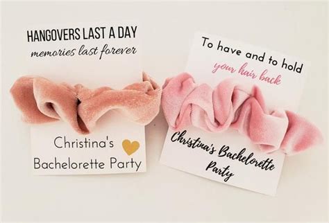 Bachelorette Party Favor Scrunchie To Have And To Hold Your Hair Back