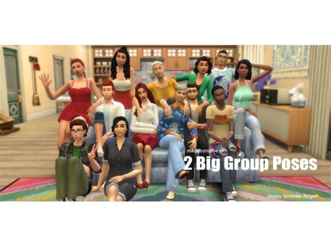 big group poses posepack sims  group poses sims  family
