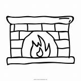 Camino Lareira Fireplace Ultracoloringpages Stampare sketch template