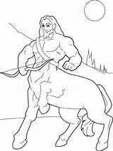 Centaur Coloring Pages Fantasy Kids Color Medieval Satyr Centaurs Disney Printable Centaure Drawings Coloriage Sheets Drawing Cartoon Book Sheet Print sketch template