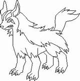 Mightyena Pages Coloring Base Template sketch template