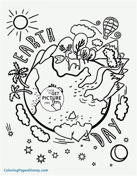 earth coloring page worksheets worksheets