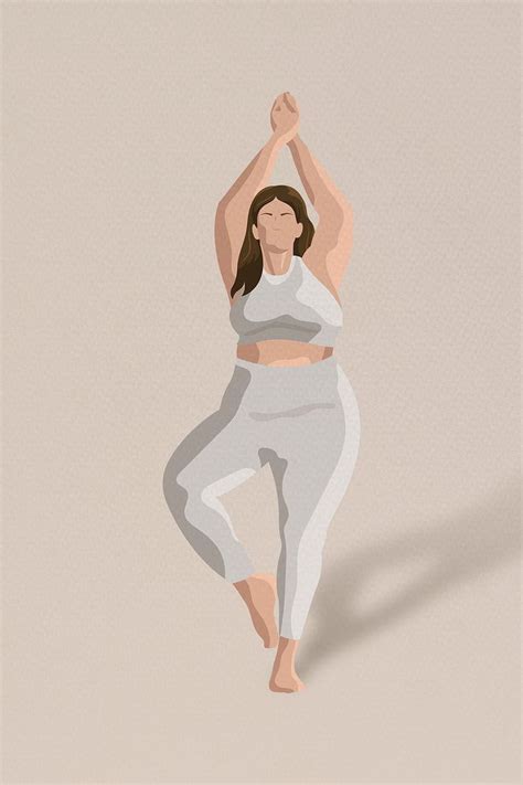 aesthetic yoga poses vector  health  vector rawpixel yoga