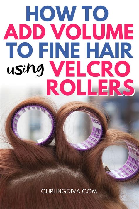 how to add volume to fine hair using velcro rollers in
