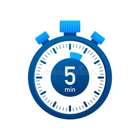 minutes clock quick number icon min time circle icon stock vector