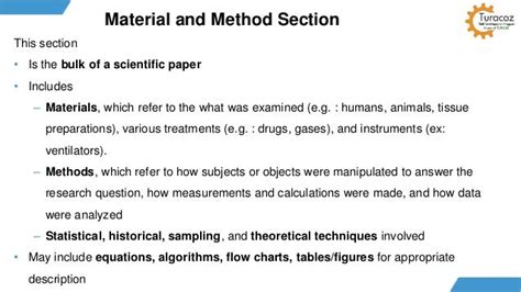 write materials  methods  research paper varios materiais
