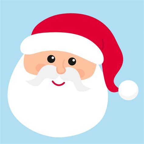 cute santa face clipart   holiday decorations tulamama