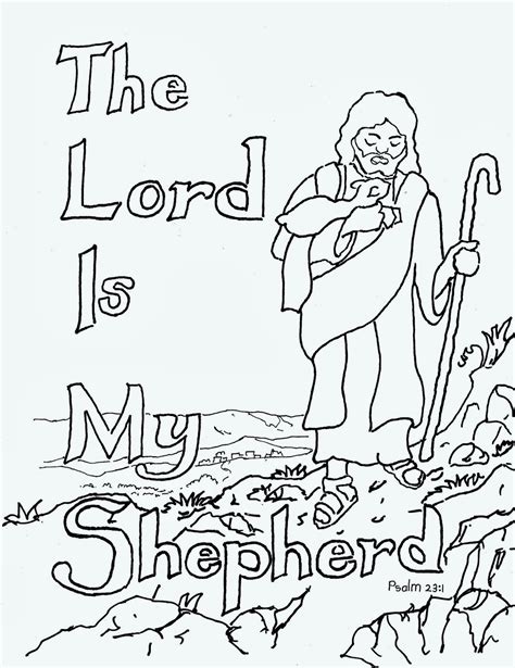 coloring pages  kids   adron  lord   shepherd  kids