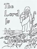 Coloring Shepherd Lord Pages Kids Psalm 23 Good Printable Bible Sunday Jesus Sheets School Clip Adron Mr Print Clipart Coloringpagesbymradron sketch template