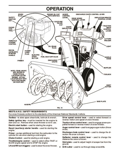 poulan pro ppesb  snow blower owners manual