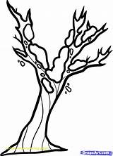 Winter Tree Coloring Pages Getcolorings Color Printable sketch template