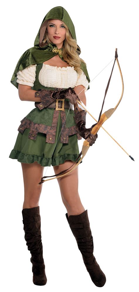Robin Hood Ladies Fancy Dress Medieval Book Character Womens Adults
