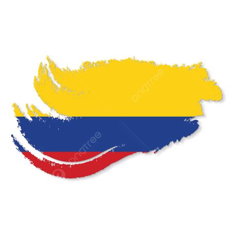 Pincel De La Bandera De Colombia Png Vectores Psd E Clipart Para