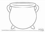 Cauldron Halloween Kids Coloring Pages Frame Activityvillage Witches Printables Drawing sketch template