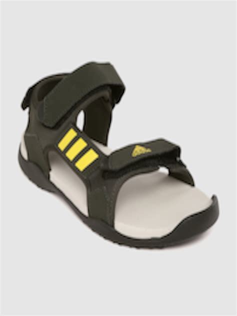 buy adidas men charcoal grey solid comfort adi sports sandals sports sandals  men
