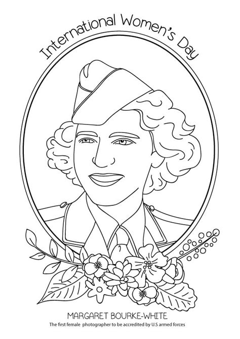 international womens day  coloring page  printable coloring