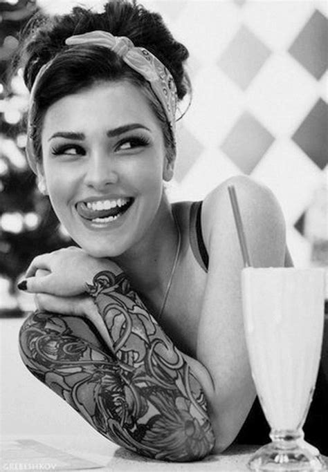 50s tattooed greaser rockabilly girl awesome pinterest tattooed girls greaser girl and